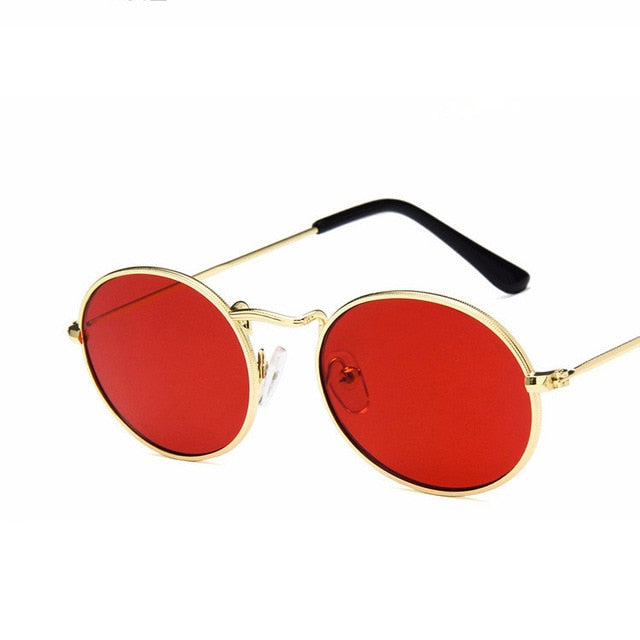 Luxury Retro Oval Sunglasses