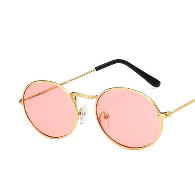 Luxury Retro Oval Sunglasses