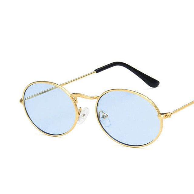 Luxury Retro Oval Sunglasses