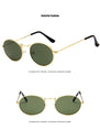 Luxury Retro Oval Sunglasses