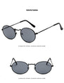 Luxury Retro Oval Sunglasses