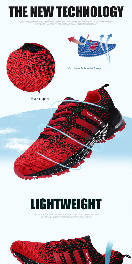 Non slip Wearable Lace up Running Fashion Sneakers