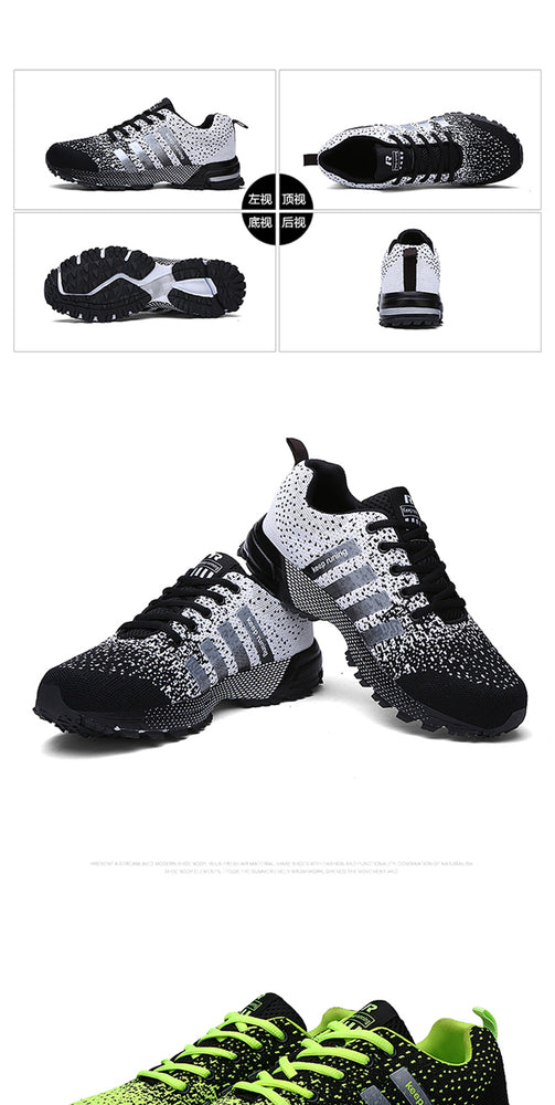 Non slip Wearable Lace up Running Fashion Sneakers