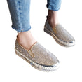 Casual Rhinestones Thick Soled Flat Shoes Sneaker