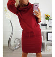 Casual Long Sleeve O Neck Women Dress