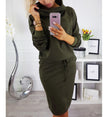 Casual Long Sleeve O Neck Women Dress