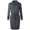 Casual Long Sleeve O Neck Women Dress