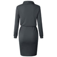 Casual Long Sleeve O Neck Women Dress