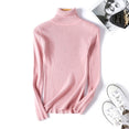 Spring Knitted Turtleneck Casual Pullovers