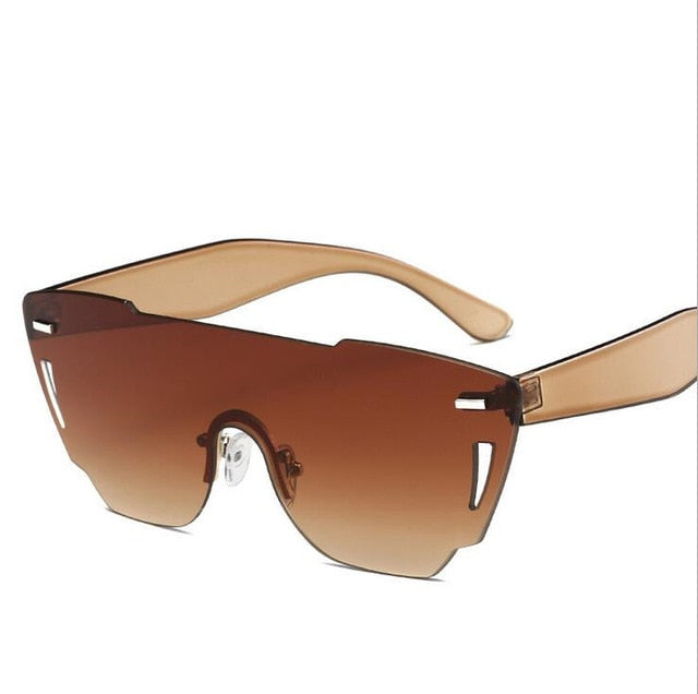 Sexy Cateye Rimless Sunglasses