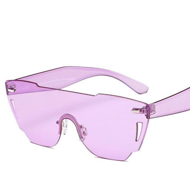 Sexy Cateye Rimless Sunglasses