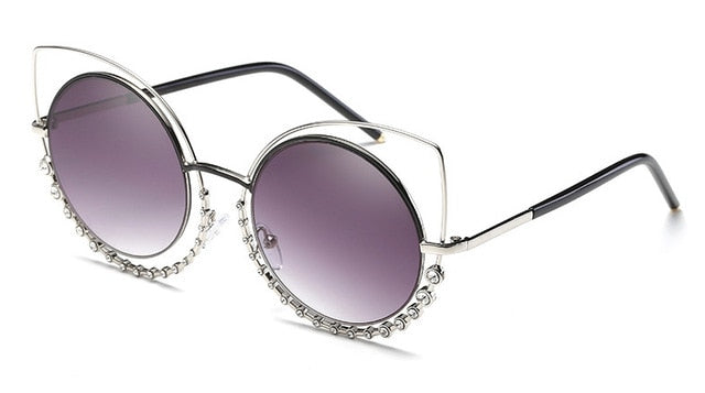 Luxury Cat Eye RunBird Diamond Sunglasses