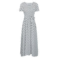 Long Polka Dot Plus Size Dress