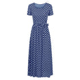 Long Polka Dot Plus Size Dress