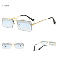 Rimless Retro Shades Small Sunglasses