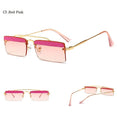 Rimless Retro Shades Small Sunglasses