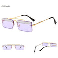 Rimless Retro Shades Small Sunglasses