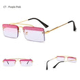 Rimless Retro Shades Small Sunglasses