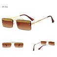 Rimless Retro Shades Small Sunglasses