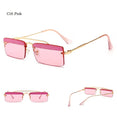 Rimless Retro Shades Small Sunglasses