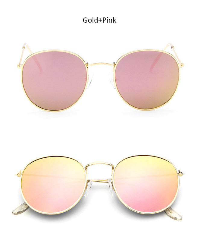 Retro Round Pilot Women Sunglasses