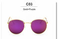 Retro Round Pilot Women Sunglasses