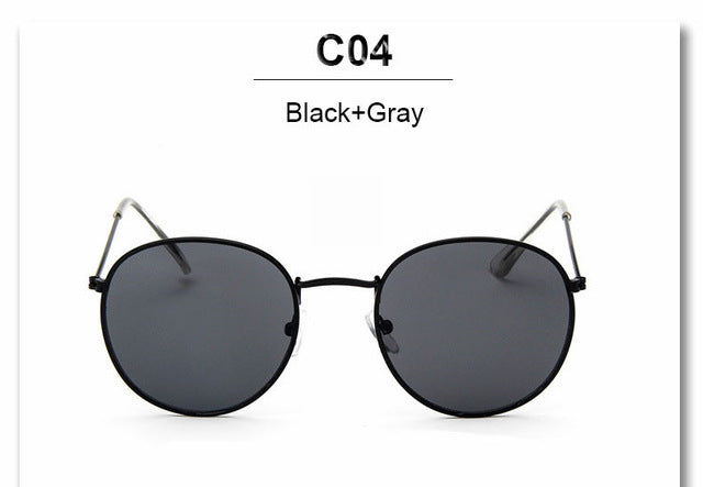 Retro Round Pilot Women Sunglasses