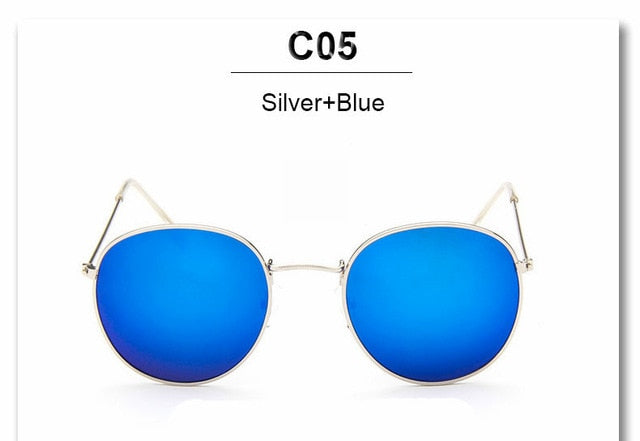 Retro Round Pilot Women Sunglasses