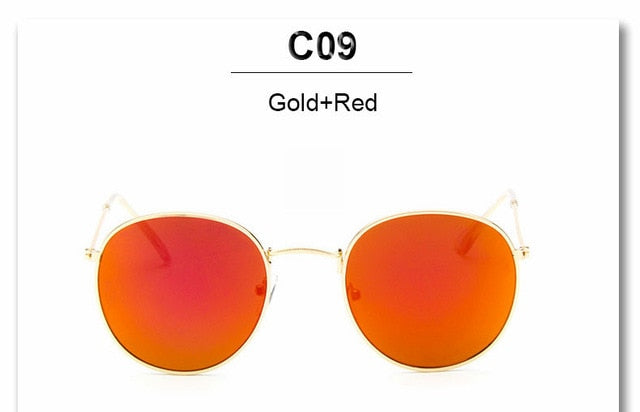 Retro Round Pilot Women Sunglasses