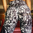 New High Waist Print Sports Pants