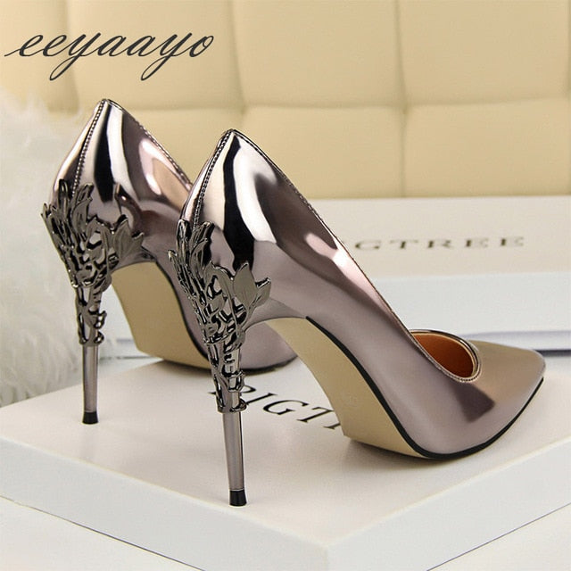 Thin Pointed Toe Bridal Women Pumps High Heels