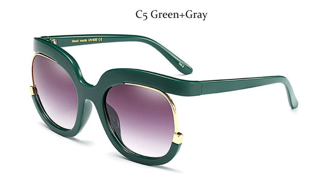 Luxury Oversized Square Gradient Sunglasses