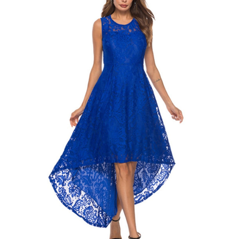 Party Women Lace Party Round Neck Sleeveless Dress