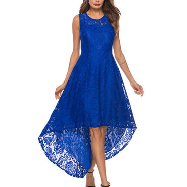 Party Women Lace Party Round Neck Sleeveless Dress